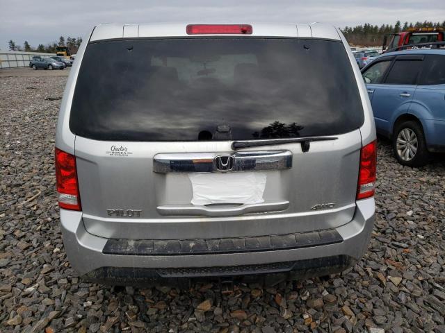 5FNYF4H24DB083518 - 2013 HONDA PILOT LX SILVER photo 6