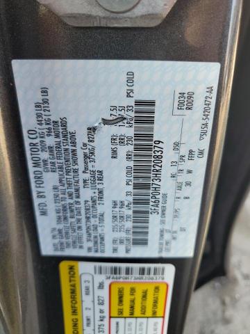3FA6P0H73HR208379 - 2017 FORD FUSION SE GRAY photo 13