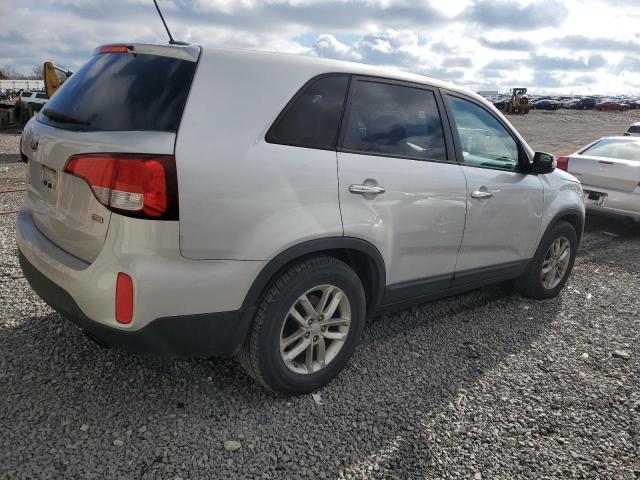 5XYKT3A67EG473402 - 2014 KIA SORENTO LX SILVER photo 3