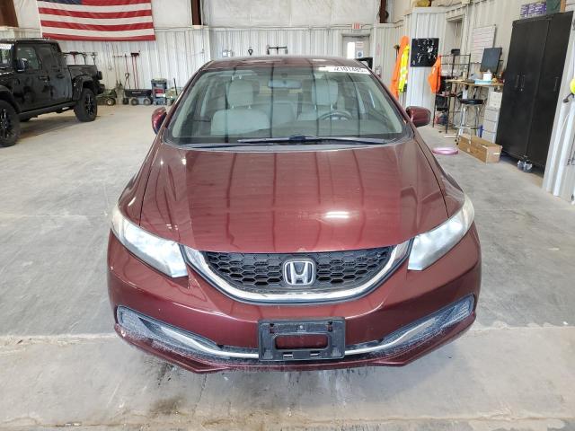 19XFB2F54EE062728 - 2014 HONDA CIVIC LX BURGUNDY photo 5