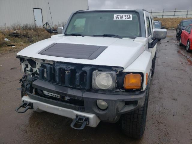 5GTEN13E988170402 - 2008 HUMMER H3 WHITE photo 5