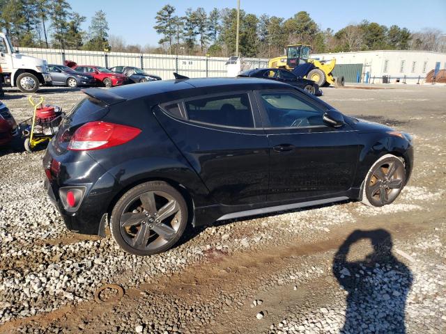 KMHTC6AE3FU225625 - 2015 HYUNDAI VELOSTER TURBO BLACK photo 3