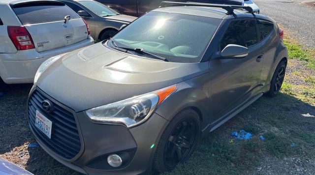 KMHTC6AE3DU097576 - 2013 HYUNDAI VELOSTER TURBO Серый фото 2