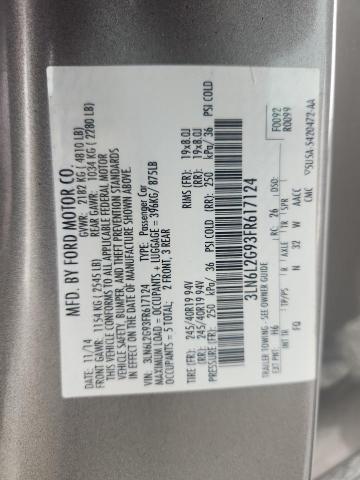 3LN6L2G93FR617124 - 2015 LINCOLN MKZ SILVER photo 13