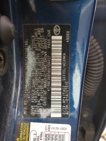 4T1BK36B36U126427 - 2006 TOYOTA AVALLON XL BLUE photo 12