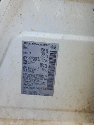 5N1AR2MN6GC605348 - 2016 NISSAN PATHFINDER S Ақ фото 14