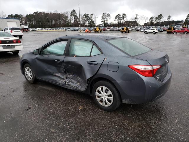 2T1BURHE4FC336797 - 2015 TOYOTA COROLLA L BLUE photo 2