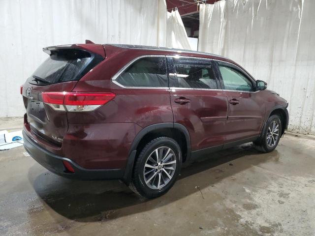 5TDJZRFHXKS720773 - 2019 TOYOTA HIGHLANDER SE BURGUNDY photo 3