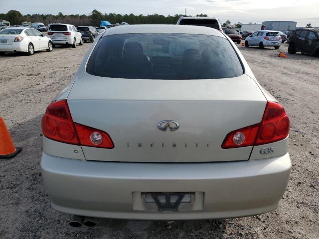 JNKCV51E66M514148 - 2006 INFINITI G35 BEIGE photo 6