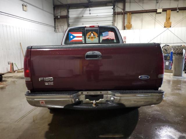 1FTDX1761VNB31784 - 1997 FORD F150 BURGUNDY photo 6