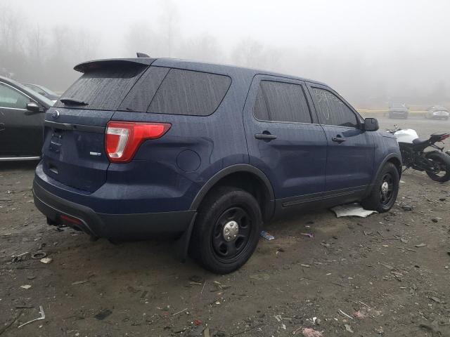 1FM5K8AR6GGB76866 - 2016 FORD EXPLORER POLICE INTERCEPTOR BLUE photo 3