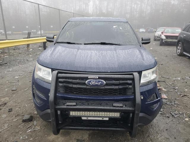 1FM5K8AR6GGB76866 - 2016 FORD EXPLORER POLICE INTERCEPTOR BLUE photo 5