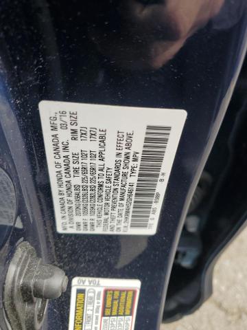 2HKRM4H52GH646141 - 2016 HONDA CR-V EX BLUE photo 13