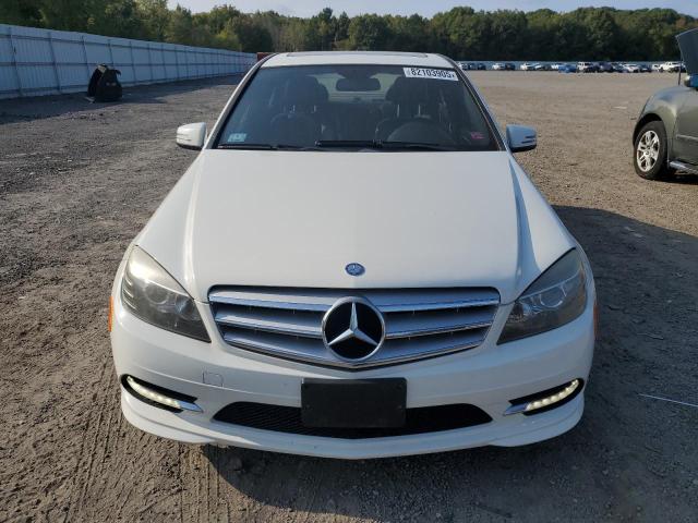 WDDGF8BB9BR149019 - 2011 MERCEDES-BENZ C 300 4MATIC WHITE photo 5