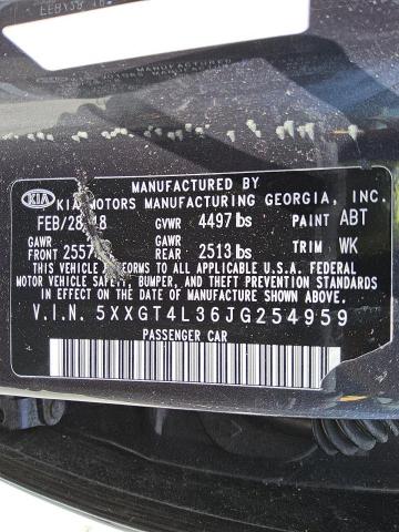 5XXGT4L36JG254959 - 2018 KIA OPTIMA LX Gris foto 12