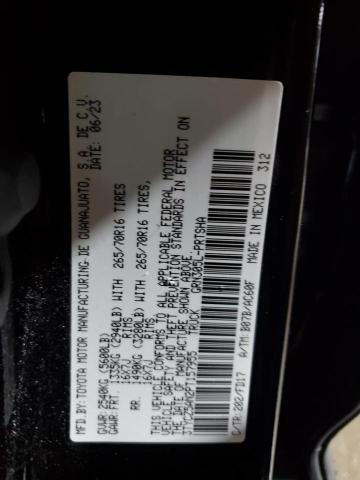 3TYCZ5AN2PT157955 - 2023 TOYOTA TACOMA DOUBLE CAB BLACK photo 12