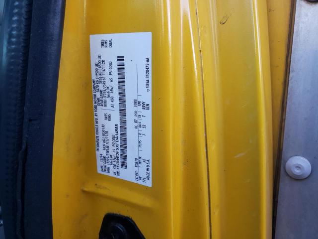 1FDWE3FSXFDA14555 - 2015 FORD ECONOLINE E350 SUPER DUTY CUTAWAY VAN YELLOW photo 13