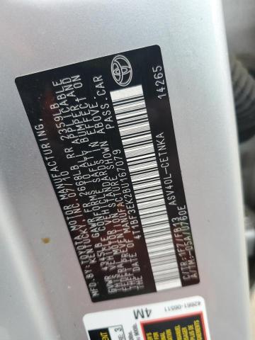 4T1BF3EK2BU167079 - 2011 TOYOTA CAMRY BASE Күміс фото 12