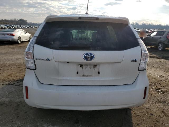 JTDZN3EUXD3213385 - 2013 TOYOTA PRIUS V WHITE photo 6