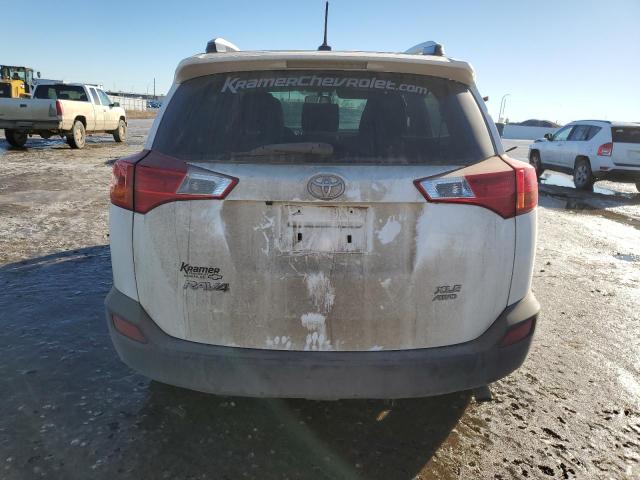 JTMRFREV3ED052785 - 2014 TOYOTA RAV4 XLE WHITE photo 6