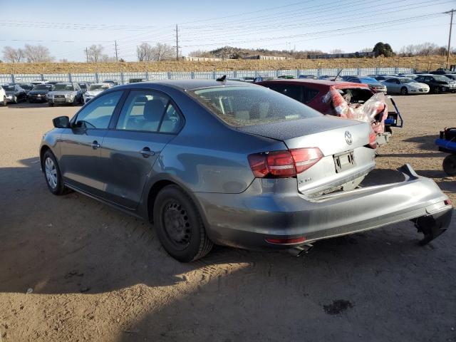 3VW267AJ2GM345476 - 2016 VOLKSWAGEN JETTA S GRAY photo 2