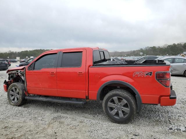 1FTFW1EF3EFC59078 - 2014 FORD F150 SUPERCREW RED photo 2