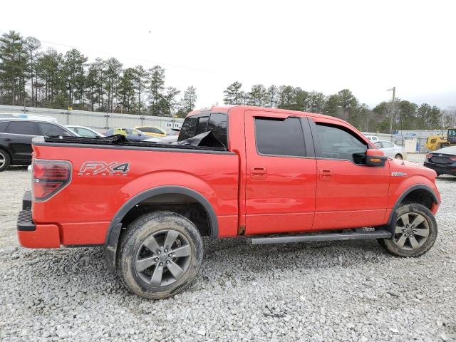 1FTFW1EF3EFC59078 - 2014 FORD F150 SUPERCREW RED photo 3