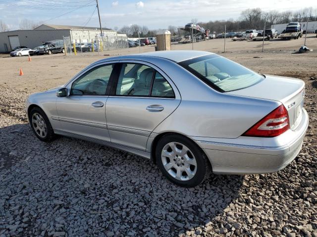 WDBRF84J05F649114 - 2005 MERCEDES-BENZ C 320 4MATIC SILVER photo 2