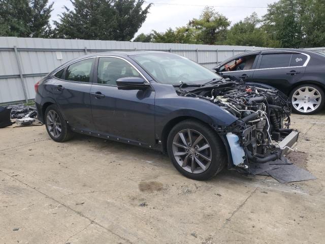 JHMFC1F34KX007986 - 2019 HONDA CIVIC EX BLUE photo 4