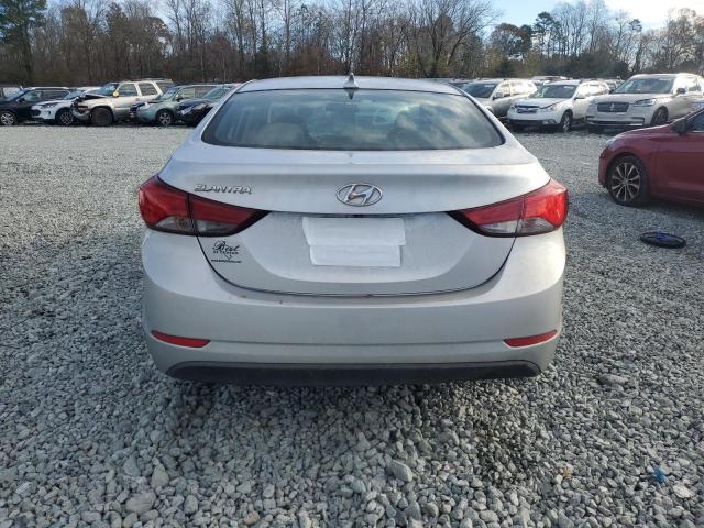 5NPDH4AE6EH455165 - 2014 HYUNDAI ELANTRA SE SILVER photo 6