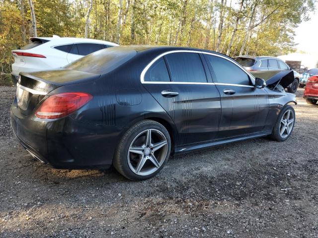 55SWF4KBXGU171119 - 2016 MERCEDES-BENZ C 300 4MATIC BLACK photo 3