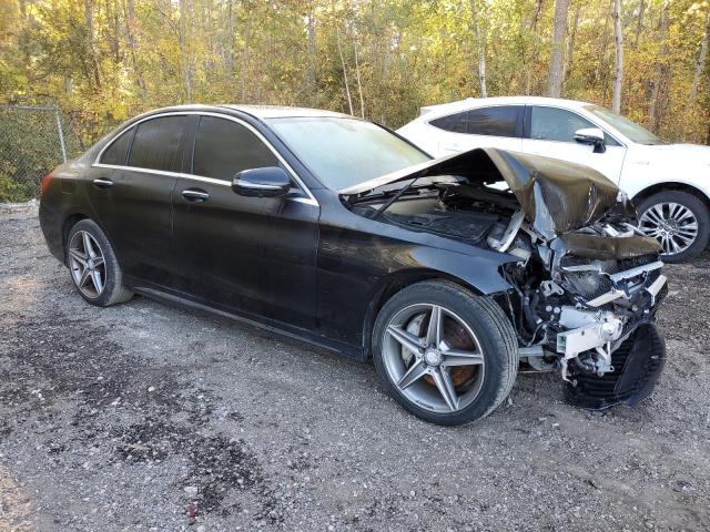 55SWF4KBXGU171119 - 2016 MERCEDES-BENZ C 300 4MATIC BLACK photo 4
