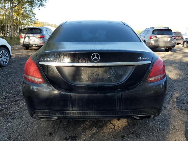 55SWF4KBXGU171119 - 2016 MERCEDES-BENZ C 300 4MATIC BLACK photo 6