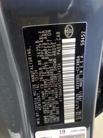 4T1DAACK5SU574134 - 2025 TOYOTA CAMRY XSE GRAY photo 12