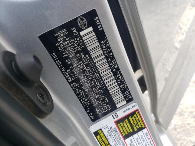 4T1B11HK5JU139399 - 2018 TOYOTA CAMRY L SILVER photo 12