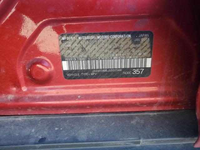 JA4AR3AW6JU001544 - 2018 MITSUBISHI OUTLANDER ES Rouge photo 12