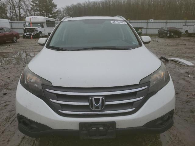 5J6RM4H7XDL003846 - 2013 HONDA CR-V EXL WHITE photo 5