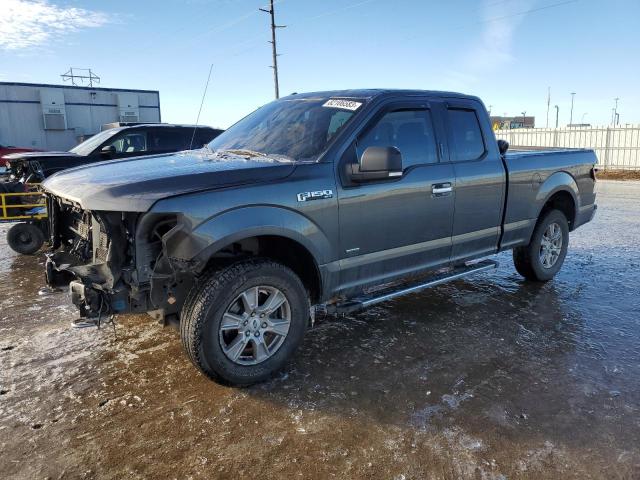 1FTEX1EP9FFC15167 - 2015 FORD F150 SUPER CAB GRAY photo 1