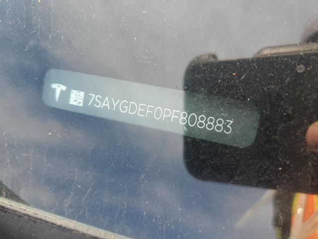 7SAYGDEF0PF808883 - 2023 TESLA MODEL Y Қара фото 12