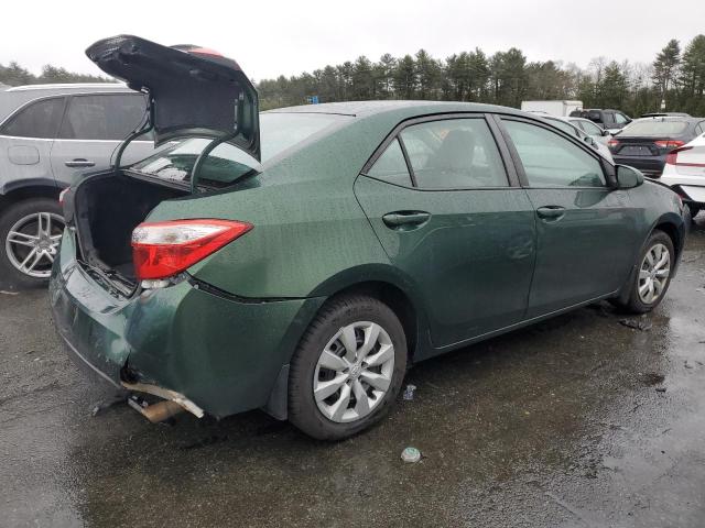 2T1BURHE1EC094954 - 2014 TOYOTA COROLLA L GREEN photo 3