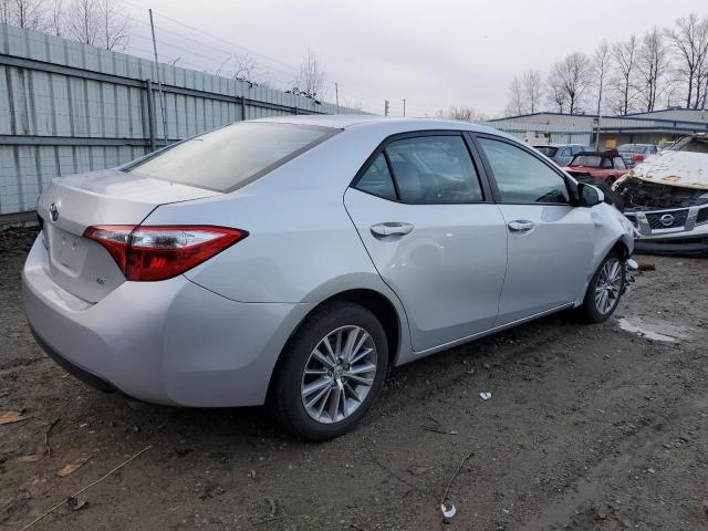 2T1BURHE2FC405888 - 2015 TOYOTA COROLLA L SILVER photo 3