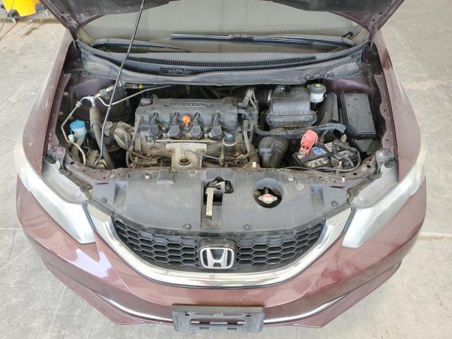 2HGFB2F93FH549882 - 2015 HONDA CIVIC EXL RED photo 11