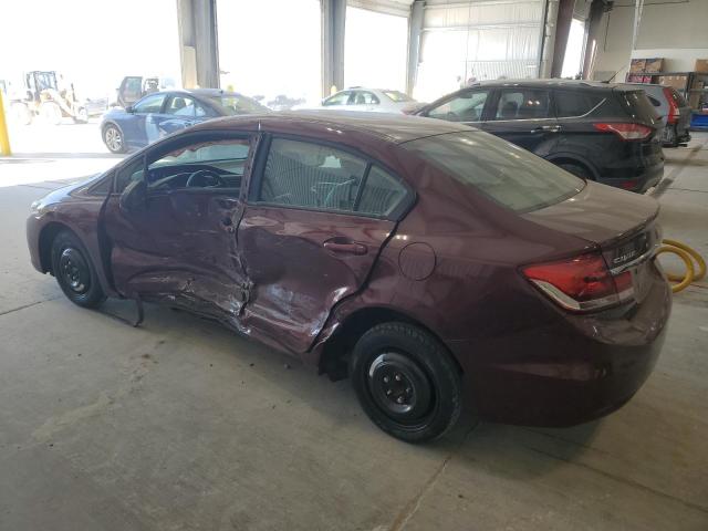 2HGFB2F93FH549882 - 2015 HONDA CIVIC EXL RED photo 2