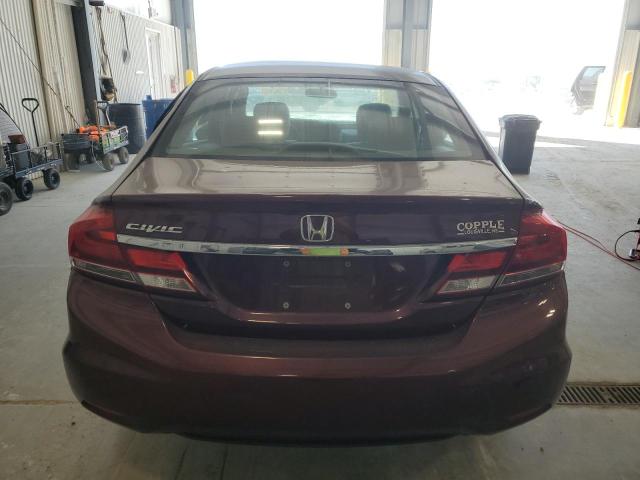 2HGFB2F93FH549882 - 2015 HONDA CIVIC EXL RED photo 6