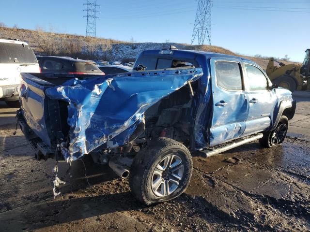 3TMGZ5AN1JM181510 - 2018 TOYOTA TACOMA DOUBLE CAB BLUE photo 3