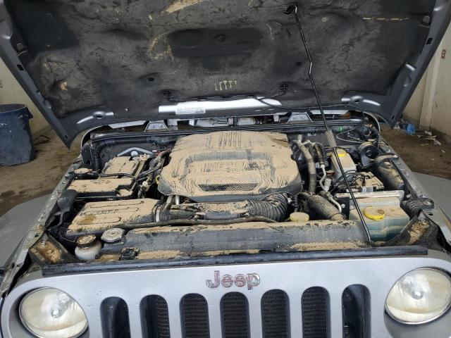 1C4AJWBG7FL737038 - 2015 JEEP WRANGLER SAHARA ვერცხლისფერი ფოტო 12
