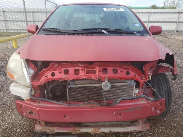 JTDBT923671048814 - 2007 TOYOTA YARIS RED photo 5