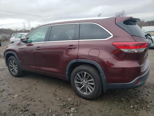 5TDJZRFH7HS442035 - 2017 TOYOTA HIGHLANDER SE BURGUNDY photo 2