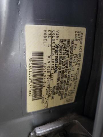 3N1BC11E09L449665 - 2009 NISSAN VERSA S SILVER photo 12