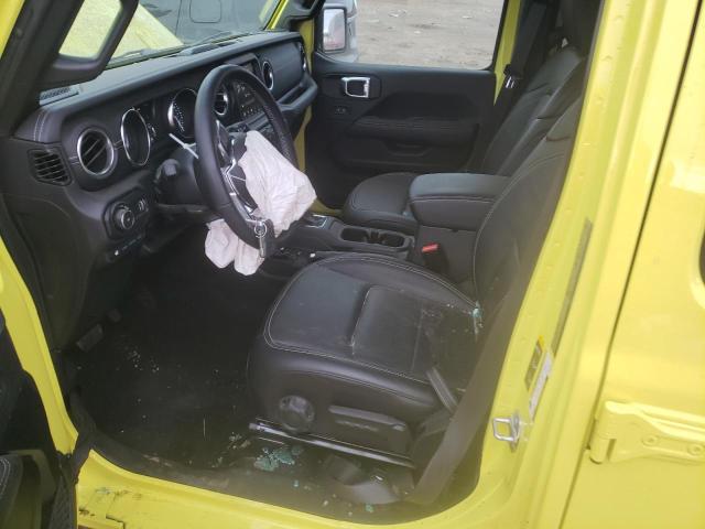 1C4JJXP60PW553825 - 2023 JEEP WRANGLER SAHARA 4XE YELLOW photo 7